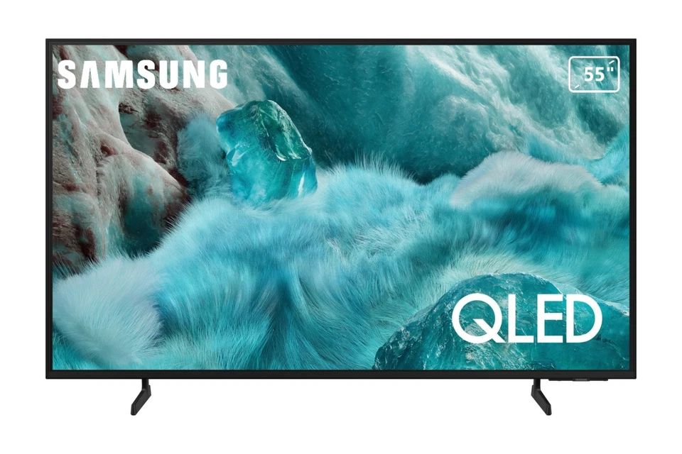 Televisore TV SAMSUNG 55" SMART QLED 4K HDR DVB-T2 WiFi 2025 QE55Q7F Black - Image 1 of 4