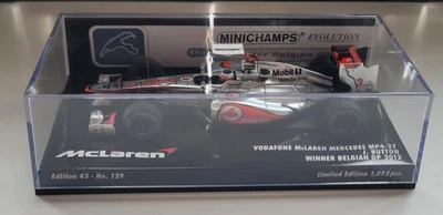 Minichamps 1:43 McLaren Mercedes no. 129 MP4-27 2012 Jenson Button Belgian GP - Image 1 of 3
