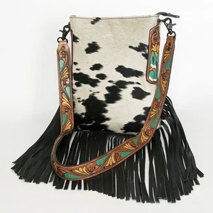 AD American Darling Large Crossbody Hair on Genuine Leather Western Women Bag | - Picture 1 of 7