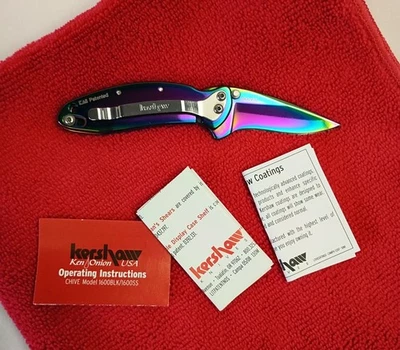 Kershaw USA Ken Onion 1600VIB Rainbow Chive Pocket Knife 2007 -New! - Image 1 of 4