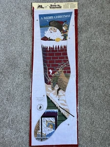 DE COLECCIÓN JUGUETE FUNCIONA COSERLO USTED MISMO Santa Claus ST NICK CHIMENEA NAVIDAD MEDIAS - Imagen 1 de 4