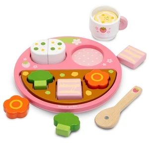 Ab 1,5 Jahren Spielset Mutter Garten Holz Erdbeere Brotteller Set Spielen - Bild 1 von 9