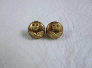 Par de RAF: "BOTONES DE GORRA DE OFICIAL DE LA FUERZA AÉREA REAL" (Pequeño, 13 mm, años 50, QEII) - Imagen 1 de 4