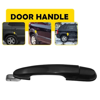 Manija de puerta exterior trasera derecha negra para Hyundai 2005 2006 Tucson 2007 2008 2009 Foto 1 de 4