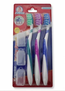 Juego de Cepillo de Dientes con Tapas FLEXIBLE Brillante Fresco - Imagen 1 de 2