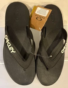 Sandalias chanclas Oakley B1B para hombre Blackout TALLA 12 - Imagen 1 de 9