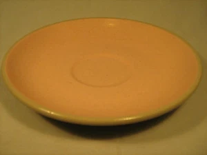 [Y12] HARKERWARE Stone China 6" Rosa y Verde PLATILLO Horno Prueba EE. UU. - Imagen 1 de 2