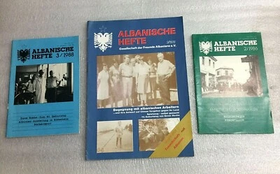 old 3 ALBANISCHE HEFTE magazines books-Enver Hoxha-communism time-illustrated-RR - Image 1 of 2