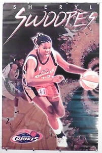 Sheryl Swoopes Houston Comets Vintage Costacos Poster 22.75" X 35.50" NOS (b648) - Picture 1 of 3