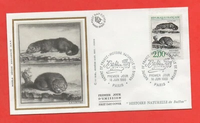 FDC - History Natural Buffon - the Otter ( Ref. 450) - Image 1 of 3