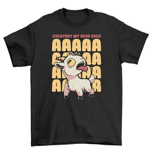 AAAAAA GOAT - Funny Goat Lover T-shirt for Men and Women, 100% Cotton, Unisex Pr - Picture 1 of 46