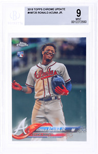 2018 Topps Chrome Update Ronald Acuna Jr. #HMT25 BGS 9 Rookie RC