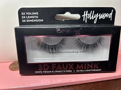 THE CRÈME SHOP Hollywood visón sintético 3D 3X volumen, longitud, dimensión 1 par Foto 1 de 2