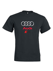 T shirt Tinta unita Uomo con stampa Maglia estiva manica corta Maglietta Audi RS