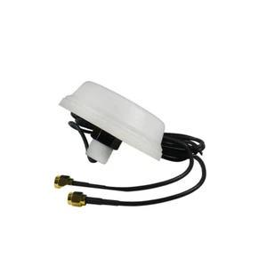 2.4 / 5 GHz WLAN Rundstrahlantenne - 3/5dBi, 2x2 MIMO,1.5m, RP-SMA, Weiß, IP65 - Bild 1 von 4