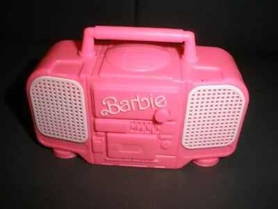 Vntg Barbie Pink Electronic Boombox TESTED/WORKS (Batteries Not Included) (T15) - Image 1 of 3