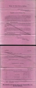 1878 LONDON & NORTH WESTERN RAILWAY, CONSOLIDATED 4% PREF. STOCK, MRS. MILL - Picture 1 of 1