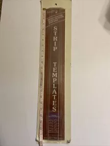NEW VINTAGE 5 PC SET YOURS TRULY QUILTERS CRAFTERS STRIP TEMPLATES 22 1/2" LONG - Picture 1 of 6
