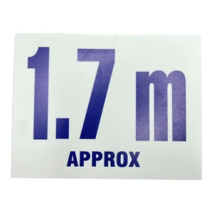 Depth Marker Swimming Pool Spa 1.7m Blue Printed Safety Sign - Picture 1 of 6