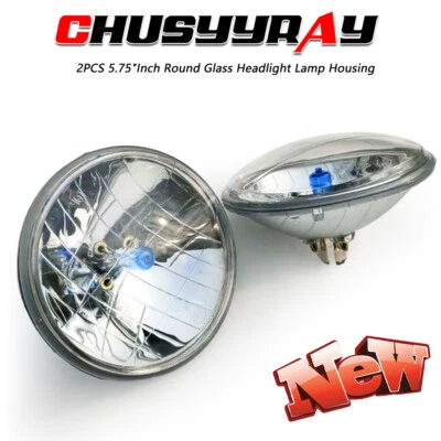 Faros redondos de haz alto-bajo de 5,75 pulgadas 2 piezas para Jaguar XJ6 XJS XJ12 Foto 1 de 4