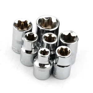 7x/Set E8-E18 Steel Star Torx Socket Wrench Workshop Repair Hand Tools Supplies - Picture 1 of 7