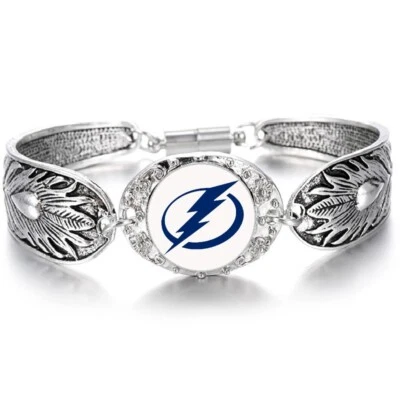 Tampa Bay Lightning Women's Tibetian Steriling Silver Bracelet Jewelry Gift D3 - Image 1 of 4