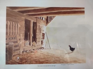 "Now Where In The Heck Did I Lat That Egg" Print - Picture 1 of 1