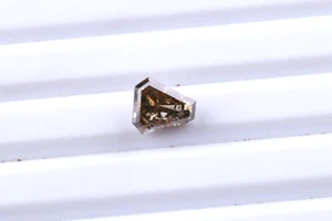 0.91Cts 6.08mm Natural Cognac Brown Coffin Shape Rose Cut Loose Diamond DB103 - Picture 1 of 8