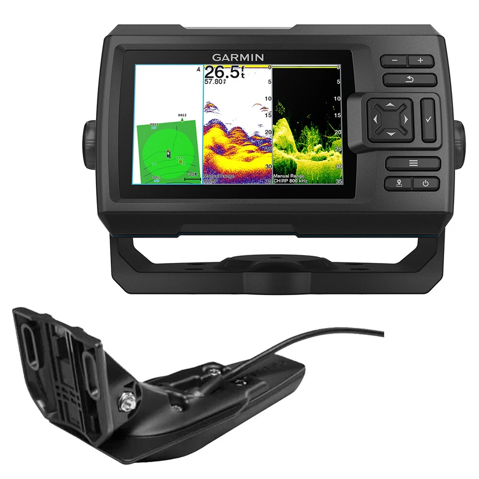 Garmin STRIKER Vivid 5cv Fish Finder GPS Combo W/GT20-TM Transducer 010-02551-00 - Image 1 of 4