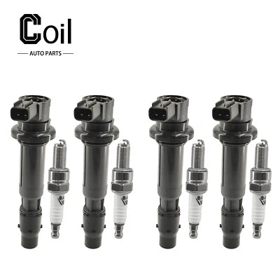 Bobina de encendido y bujía 4 piezas para Kawasaki ZZR600 F6T553 2005-2008 Foto 1 de 4