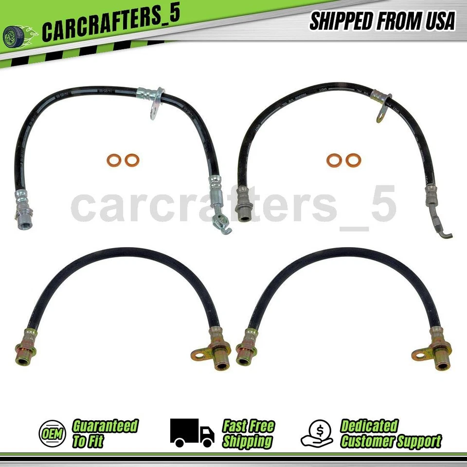 4 mangueras hidráulicas de freno delantero trasero para Toyota Celica 1994 1995 1,8 L Foto 1 de 4