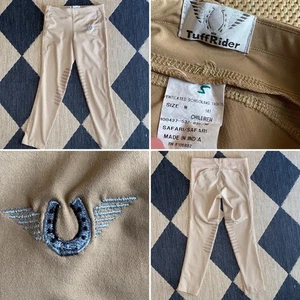 TUFF RIDER $55 Childrens Girls Ventilated Schooling Tight Equestrian M NWOT - Picture 1 of 13