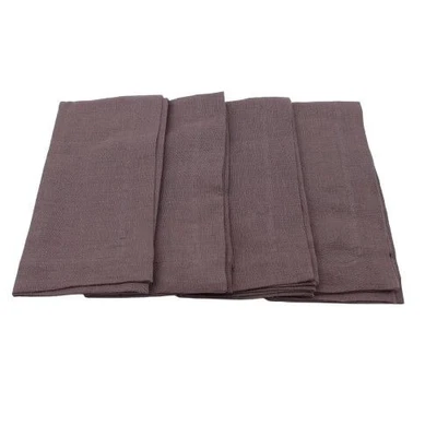 NEW Pottery Barn Mason Oversized Linen Napkins Set of 4 Flint Gray Entertaining - Image 1 of 4