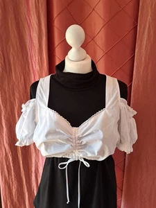 Dirndlbluse Gr. 44 weiß - Bild 1 von 3