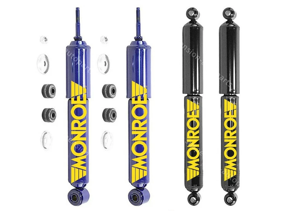 Amortiguadores delanteros traseros Monroe 4 piezas puntales para camioneta Nissan 4x4 2,4 L 1996 1995 1997 Foto 1 de 3