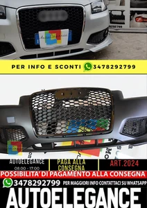 2024⭐PARAURTI RS3 ANTERIORE ADDATO PER AUDI A3 8P 2005-2008 LOOK RS3⭐ - Imagen 1 de 22