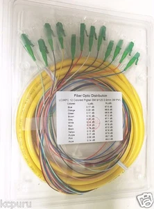 Coletas de fibra óptica 12 hilos 9/125 1,5 m LC/APC modo único -0890 - Imagen 1 de 1