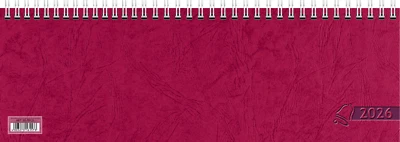 2026 Rot Glocken Tischkalender 1 W 1 S  ca 29,7x10,5 cm 5071921206 Querkalender - Bild 1 von 2