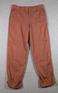 Peruvian Connection Women Pants Size 10 Ventura Cuffed Linen Trousers High Rise - Picture 1 of 12