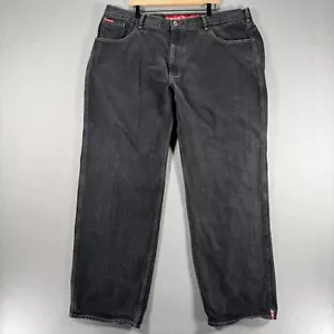 Vintage Ecko Unltd Jeans Mens 44 Black Skate Baggy Wide Leg Streetwear Red Tab - Picture 1 of 15