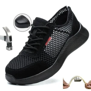 Herren Arbeitsschuhe Sommer Sicherheitsschuhe 39 - 46 Jungen Schutz Neu Sneaker - Picture 1 of 16