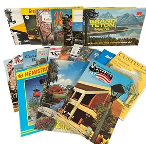 Lote de 21 folletos de viaje vintage recuerdos efímeros Estados Unidos y Canadá - Imagen 1 de 23