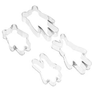 4 Pcs Ausstecher-Set Kind Süße Keksformen Plätzchenformer Zum Backen - Bild 1 von 12