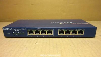 NETGEAR FS108P ProSAFE 8-Port Fast Ethernet Unmanaged Switch - EXCL PSU - Image 1 of 2