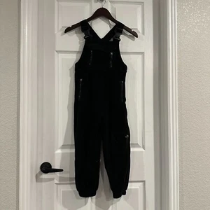 Black Fleece Overalls Jumpsuit Kids - Picture 1 of 4