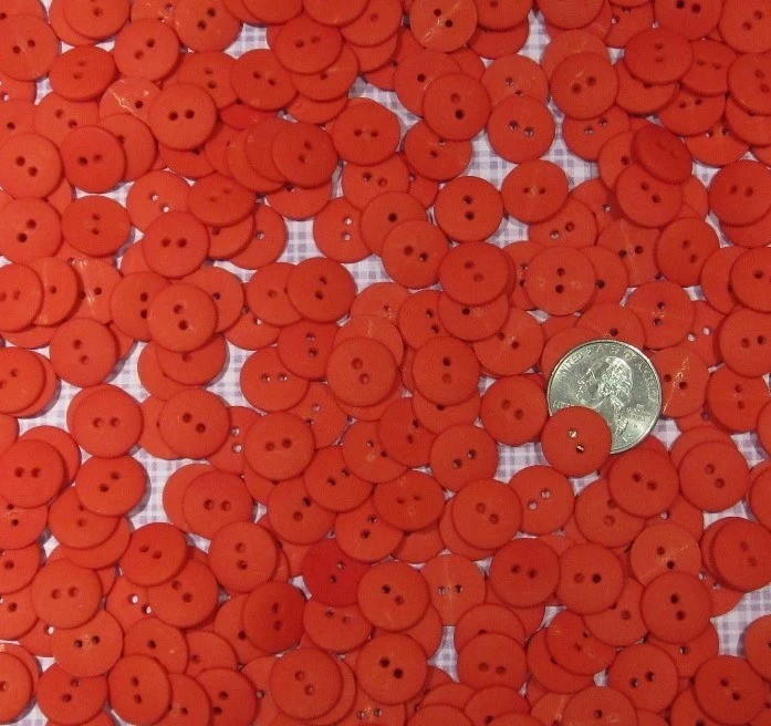 Hand Dyed ½" Round BUTTONS, 2 Holes, Assorted Colors, Lots of 20 or Mixed 40 - Image 1 of 1