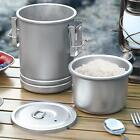 Camping Pot Stainless Steel Open Fire Cookware For Backpacking Picnic Hiking