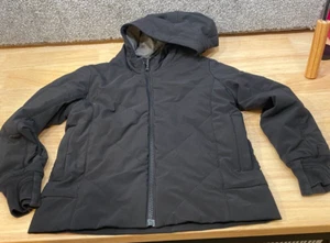 Athleta Girl Jump To It Jacket Size XS 6 Black Hooded Fall 2021 - Picture 1 of 11