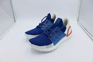 adidas Ultraboost 19 Size 11.5 UK – White Blue Ultra Boost Trainers EF1340 bmo - Picture 1 of 3