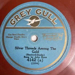 10" 78 RPM-John Ryan-Silver Threads Among the Gold/Arthur Hall-In a Garden Rare - Foto 1 di 4